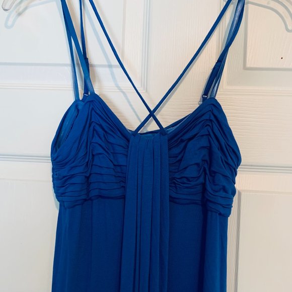 BCBG MaxAzria Maxi 'Strappy' Dress...Blue...Size L - Picture 4 of 5